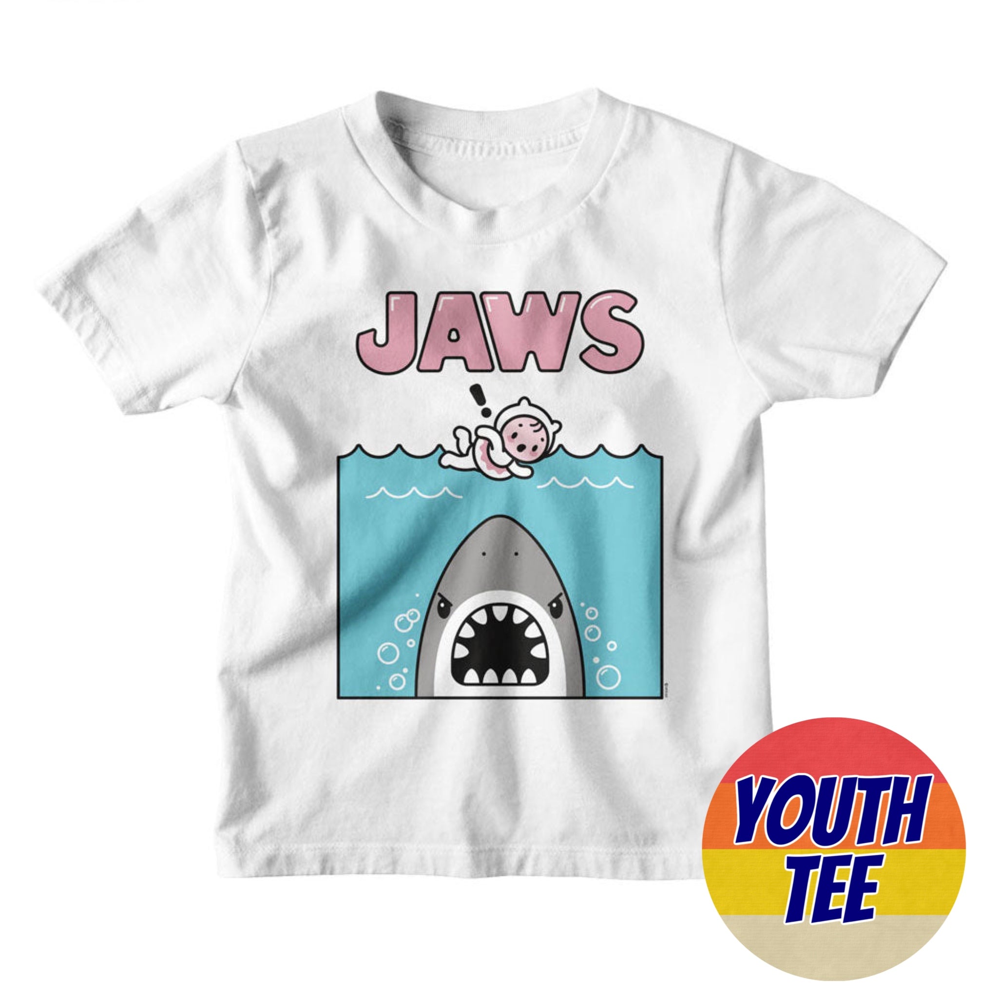 Youth Jaws Kawaii Swim T-Shirt | Blue Culture Tees