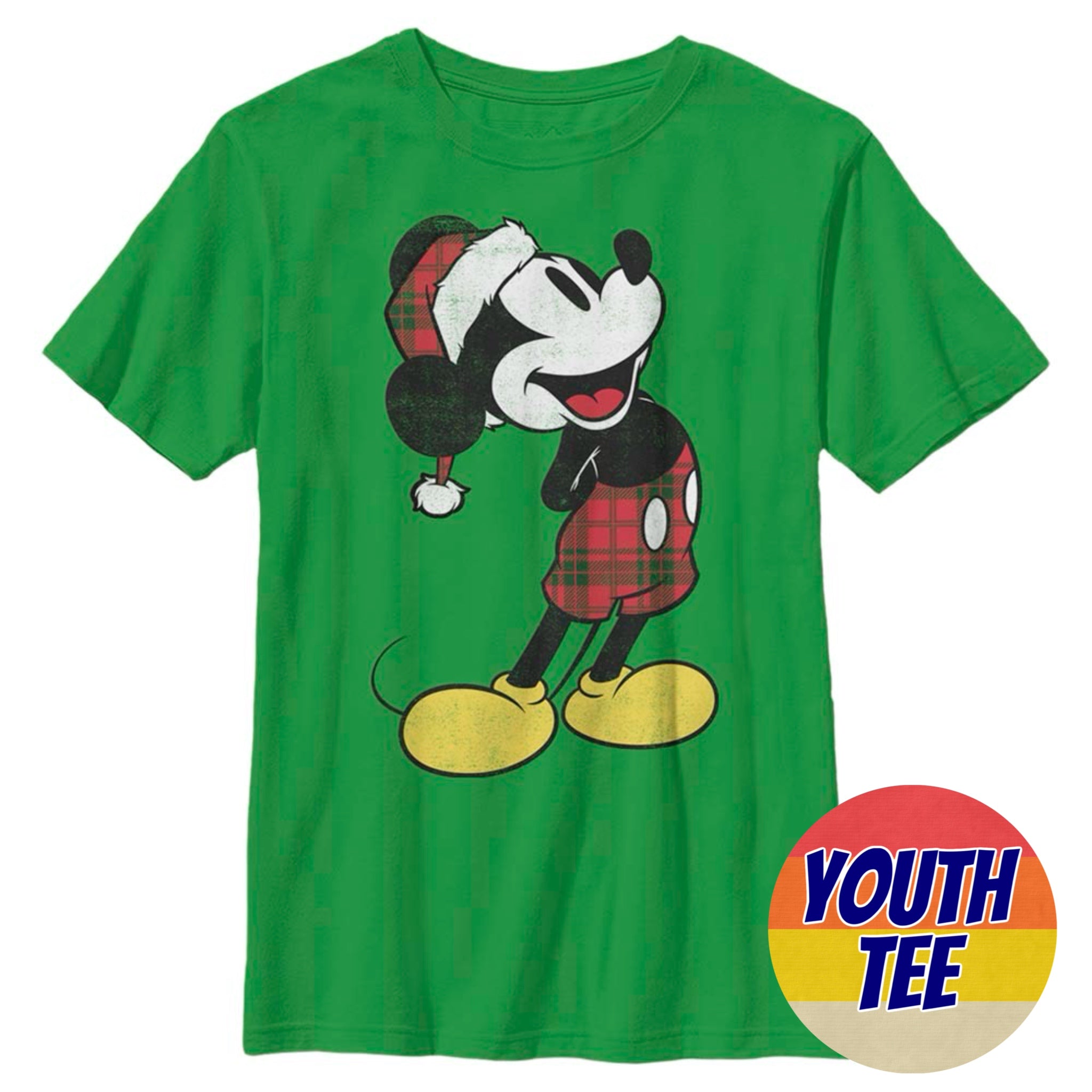 Boy's Disney Plaid Mickey T-Shirt | Blue Culture Tees