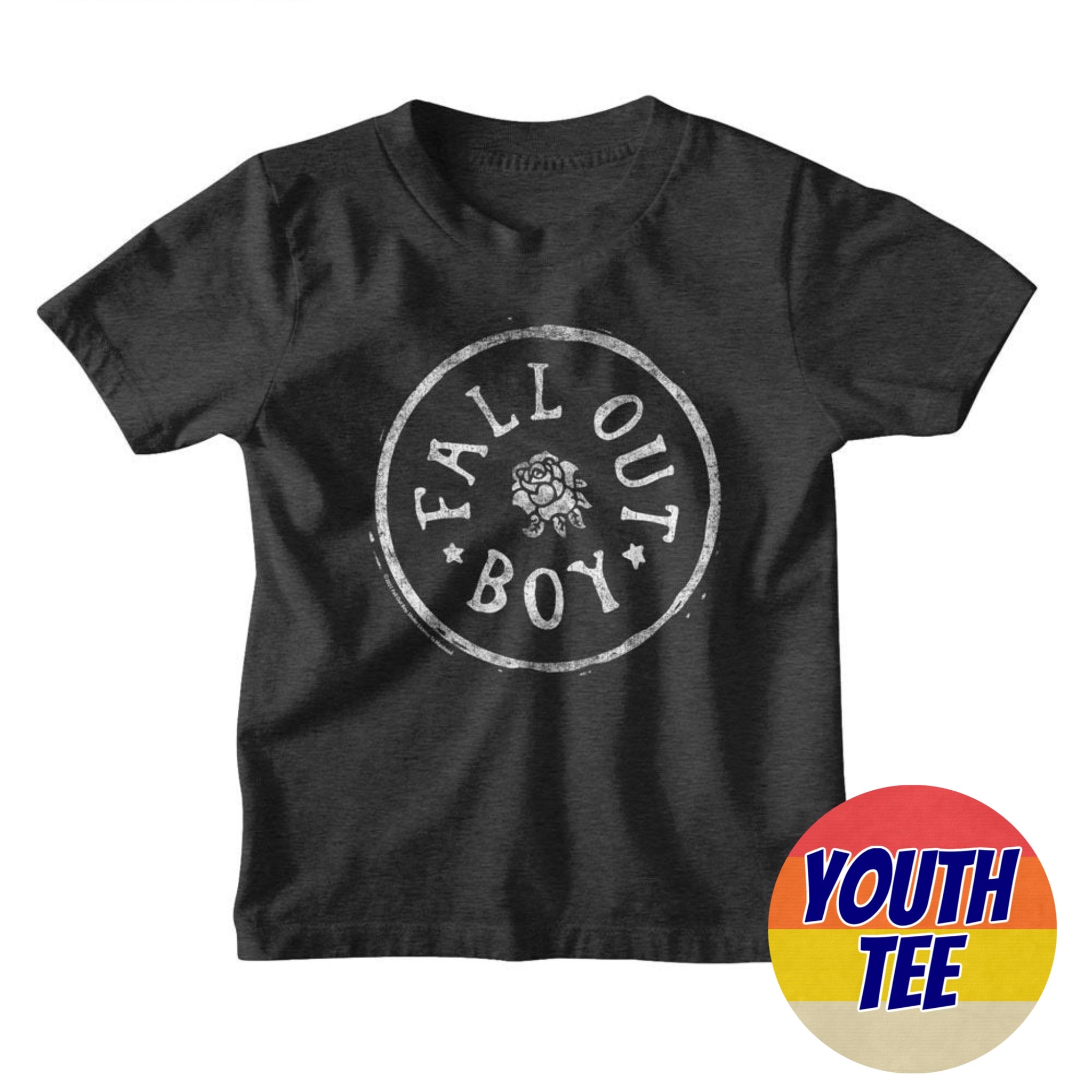 Youth Fall Out Boy Circle Rose T-Shirt