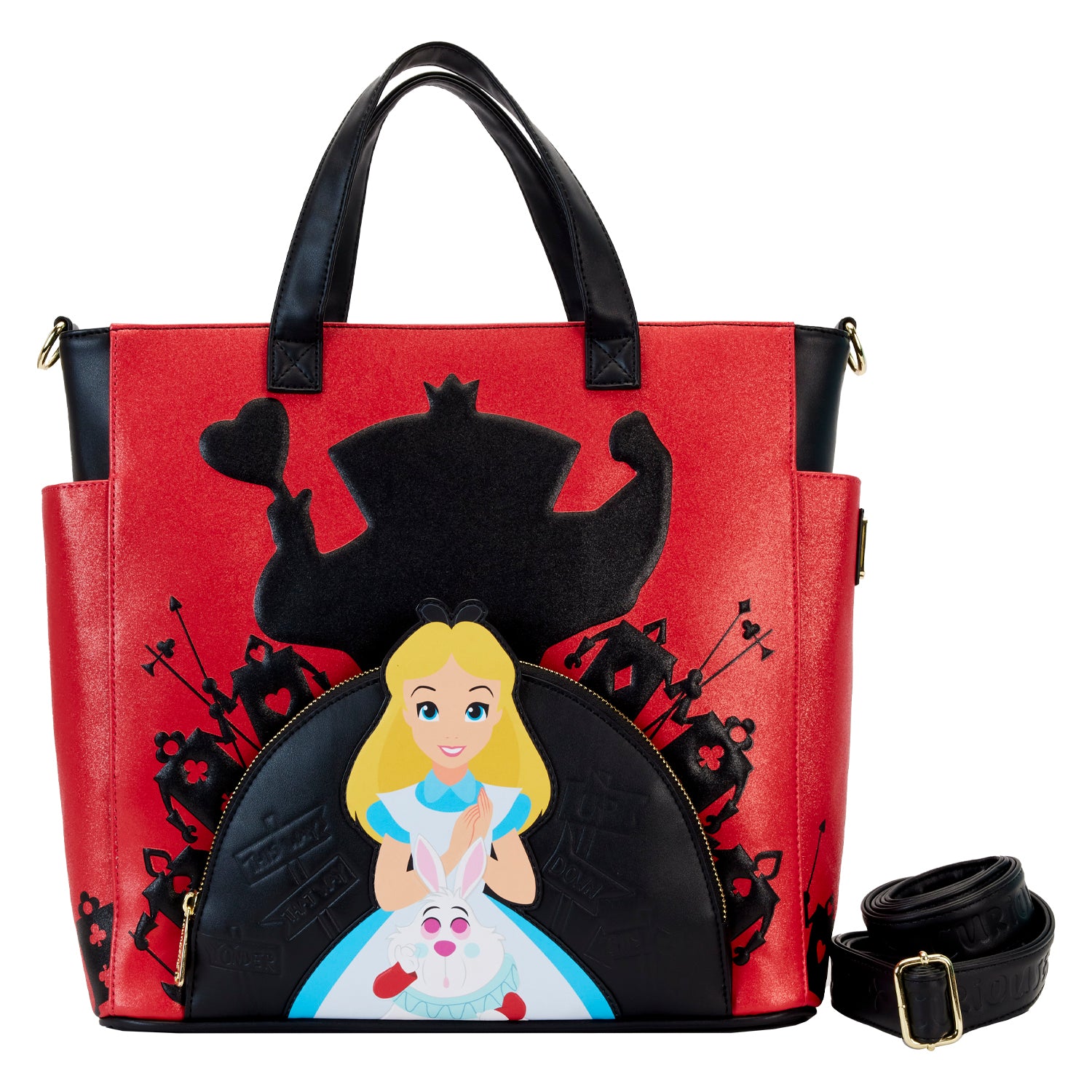 Loungefly Alice in Wonderland Villains Convertible Crossbody Bag