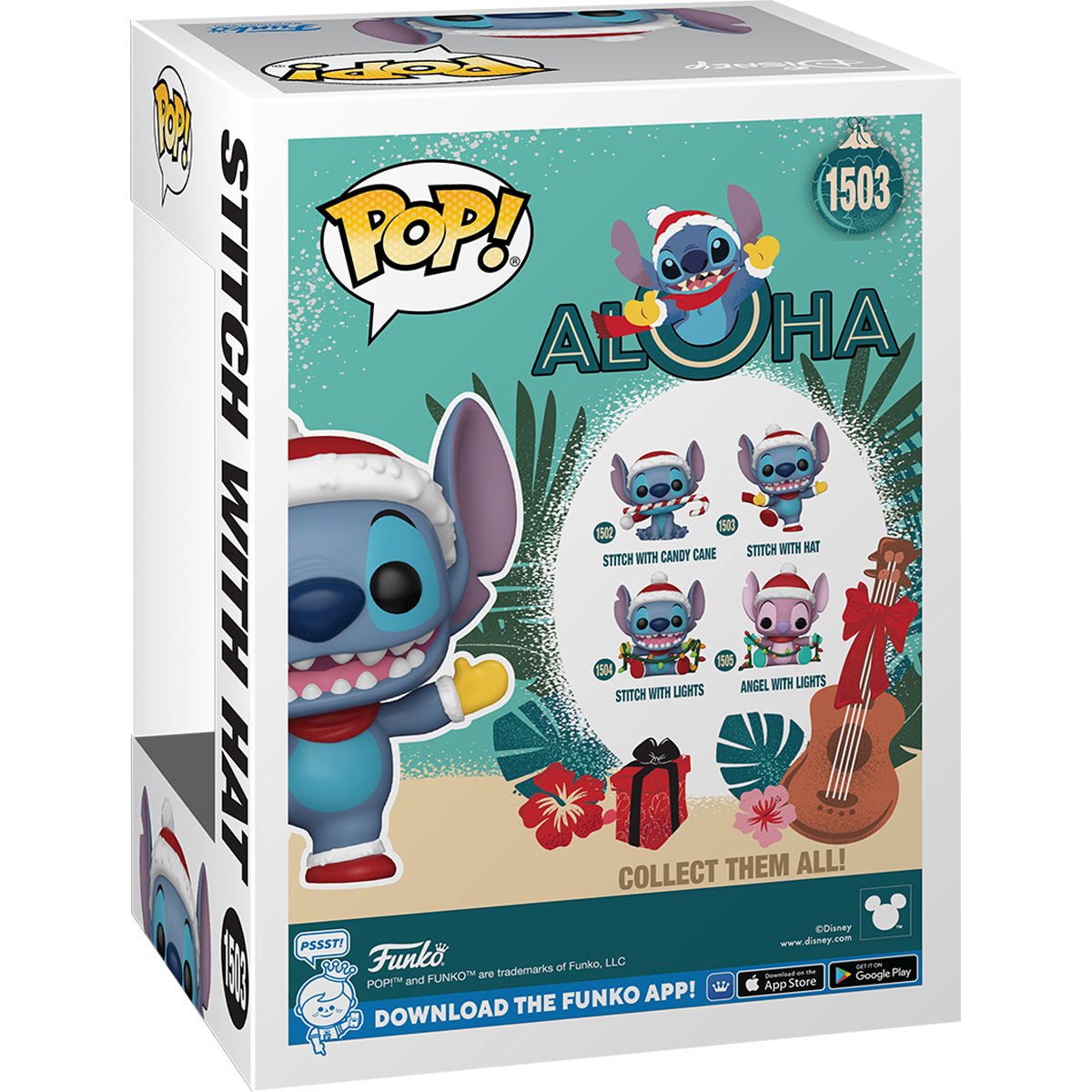 Lilo & Stitch Holiday Stitch with Hat Funko Pop! Vinyl Figure #1503