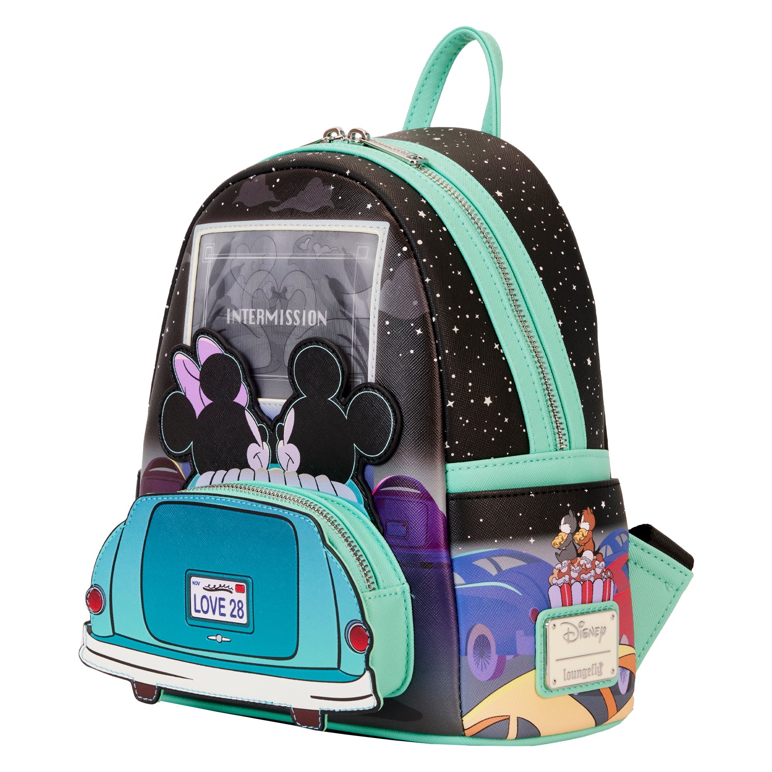 Loungefly Disney Mickey And Minnie Date Night Drive In Mini Backpack