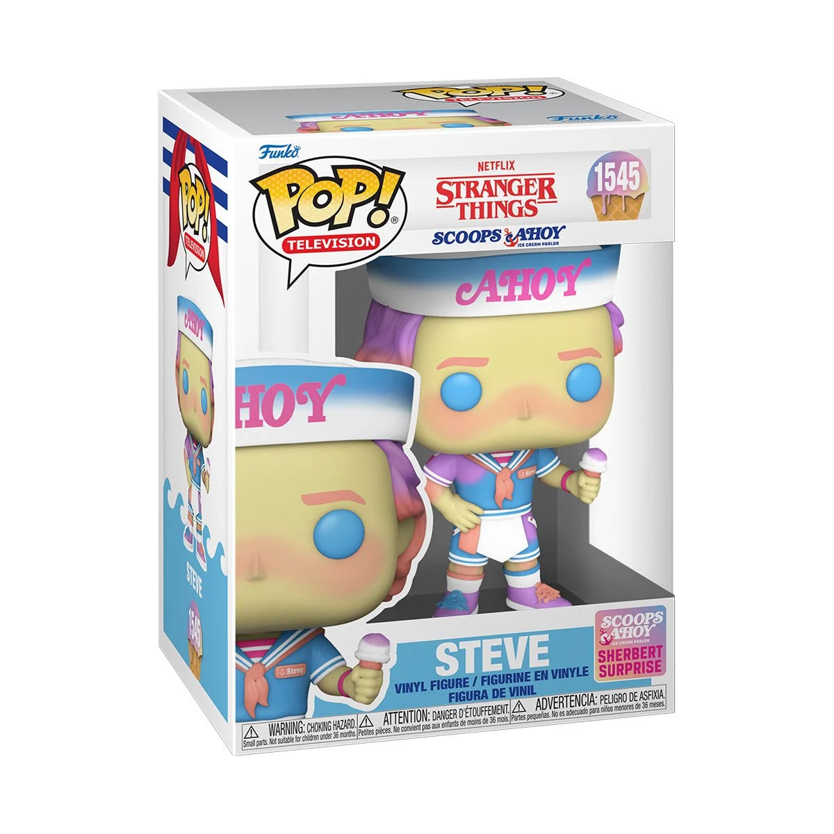 Funko Pop! Stranger Things Steve with Ice Cream (Scoops Ahoy) Vinyl Figure #1545