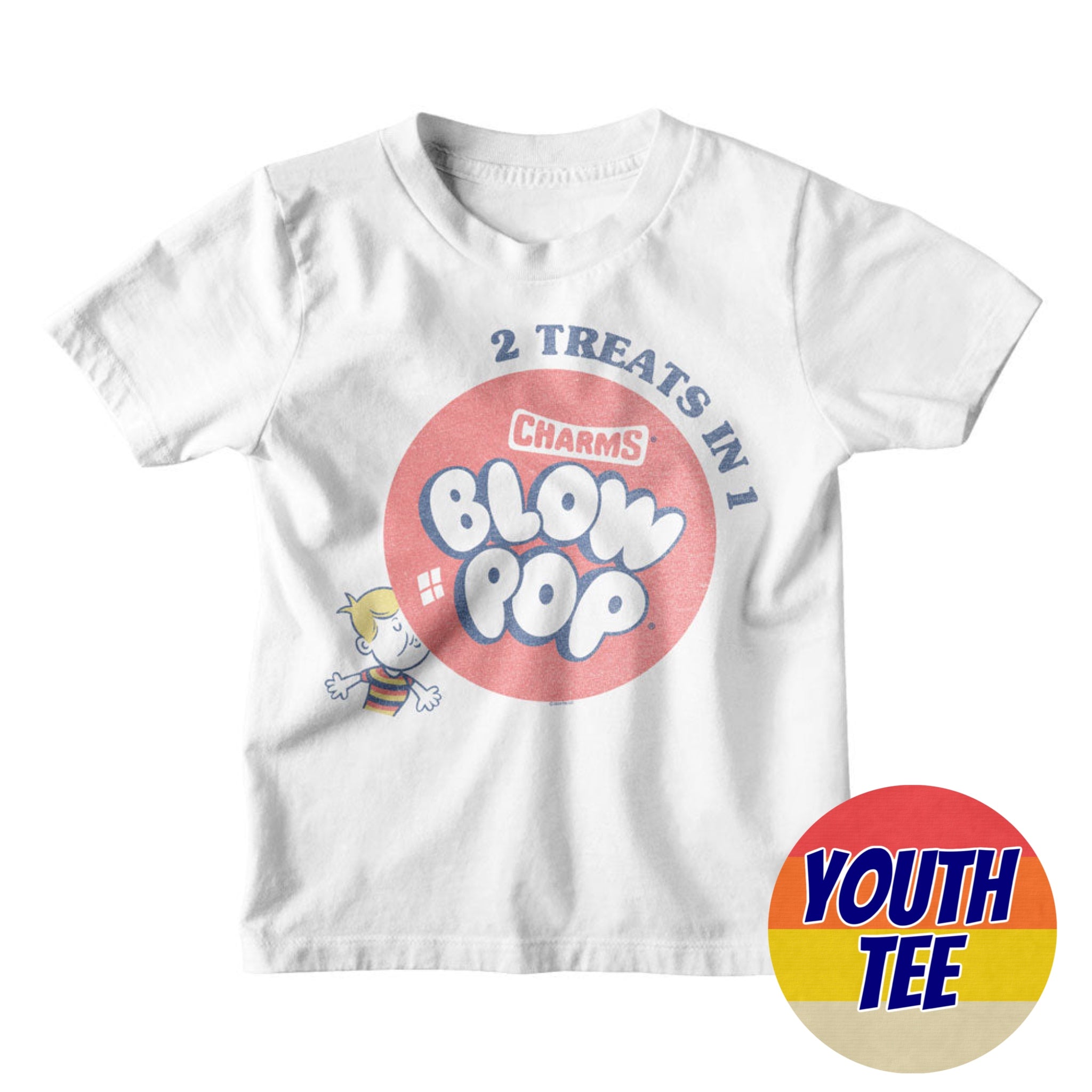 Youth Tootsie Roll Two Treats in One T-Shirt | Blue Culture Tees