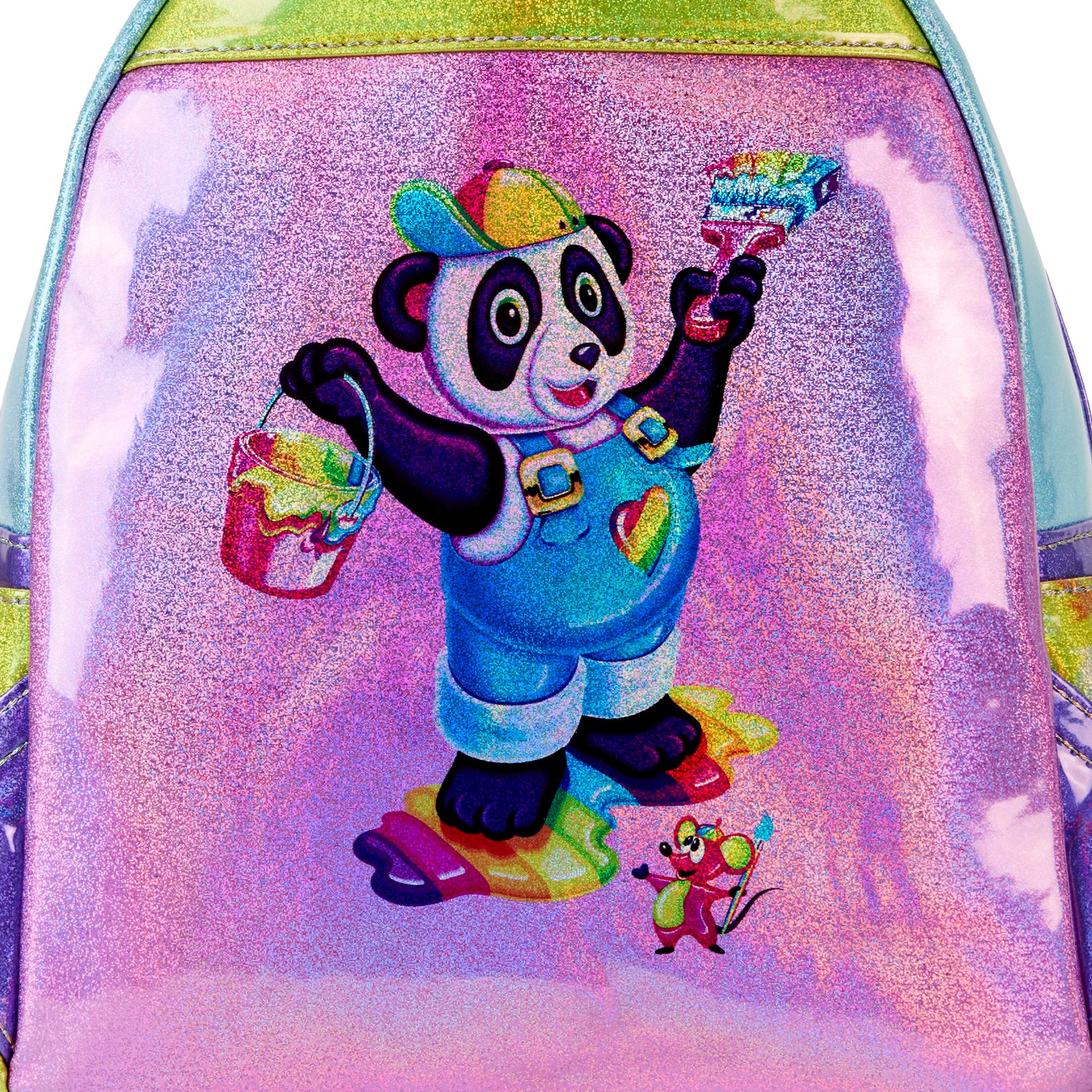 Lisa Frank Logo Heart Rainbow Mini Backpack by Loungefly
