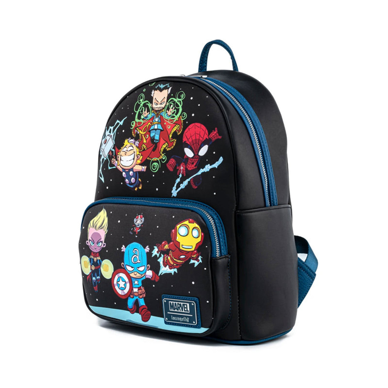 Loungefly Marvel Skottie Young Chibi Group Mini Backpack