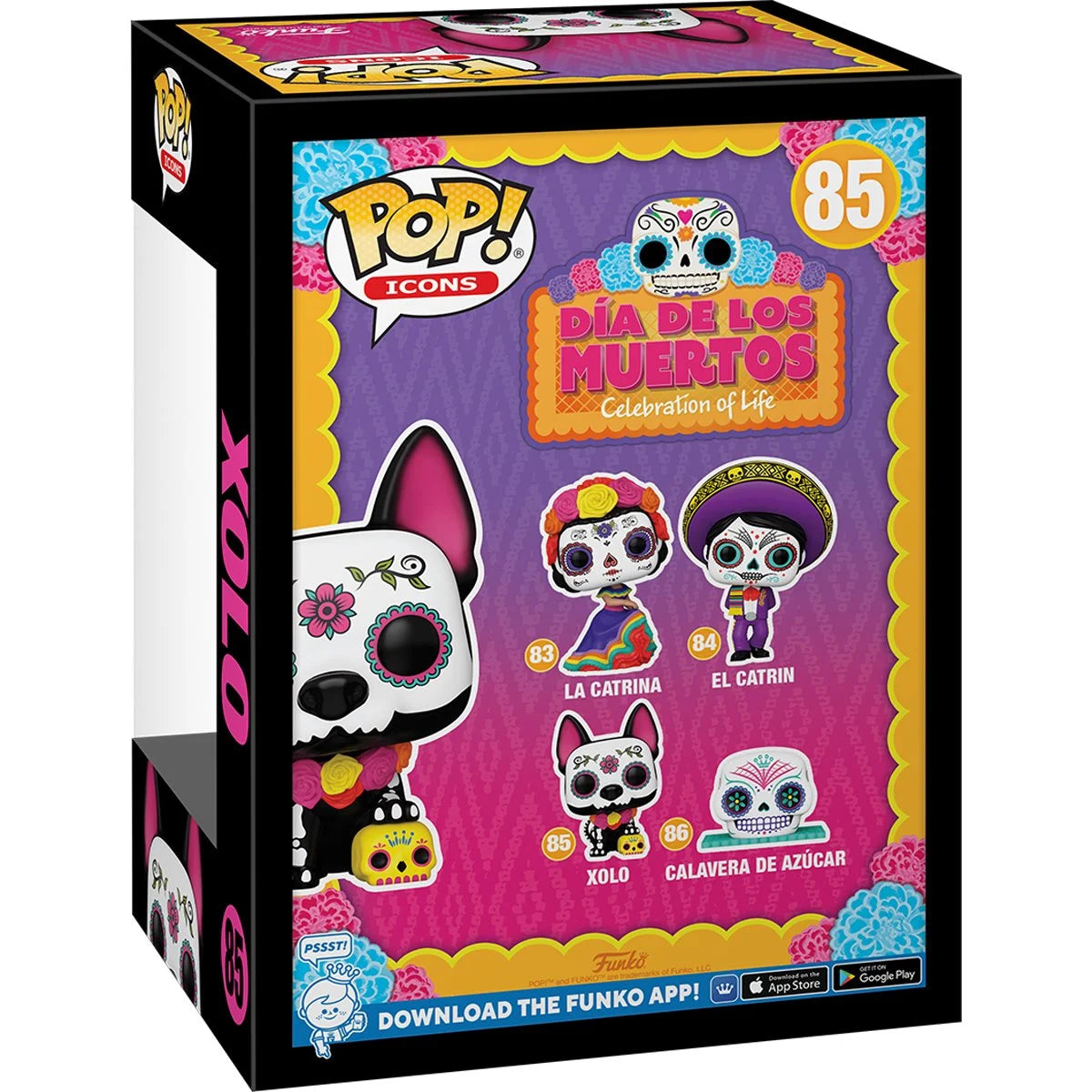 Funko Pop! Dia de los Muertos Xolo Vinyl Figure #85 | Blue Culture Tees