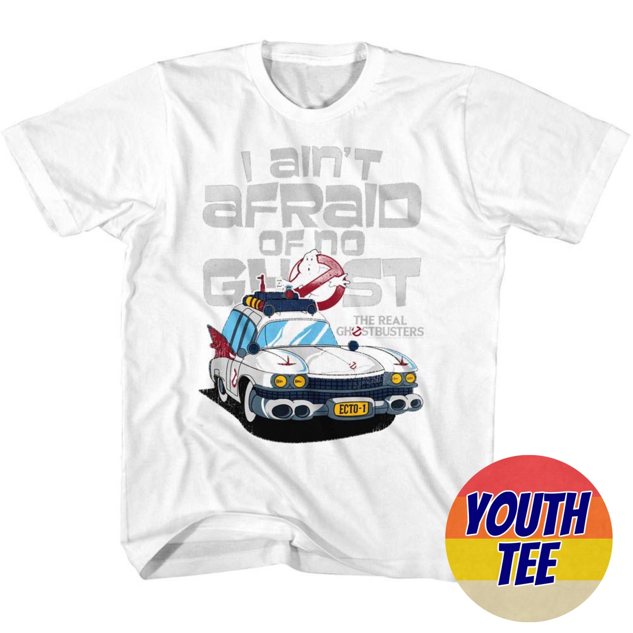 Youth The Real Ghostbusters Ain't Afraid T-Shirt