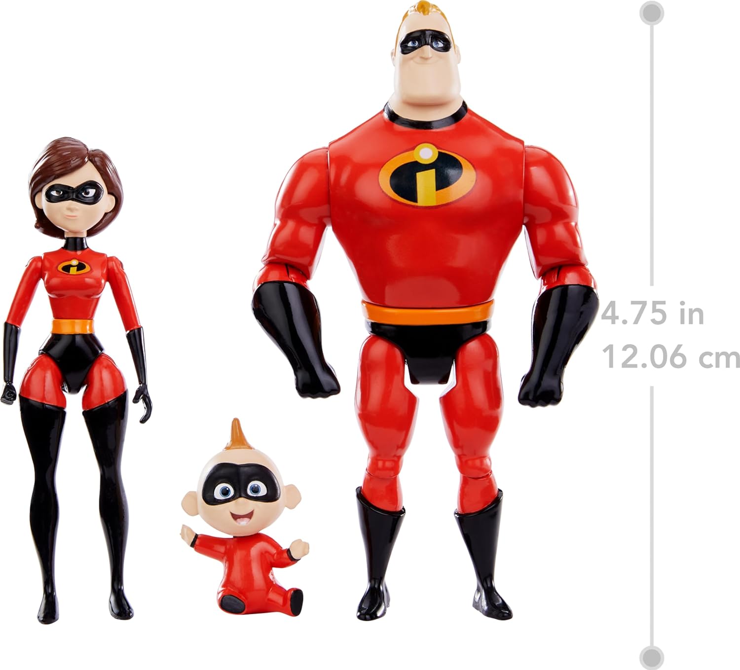 Disney Pixar The Incredibles Storytellers Mr. Incredible, Elastigirl & Jack-Jack Action Figure Set