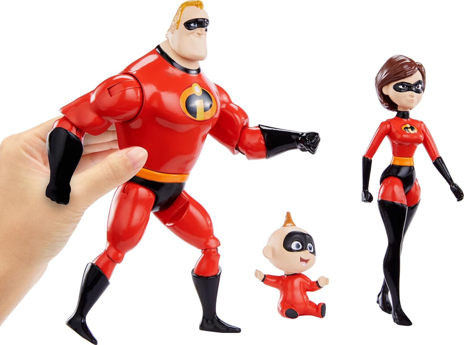 Disney Pixar The Incredibles Storytellers Mr. Incredible, Elastigirl & Jack-Jack Action Figure Set