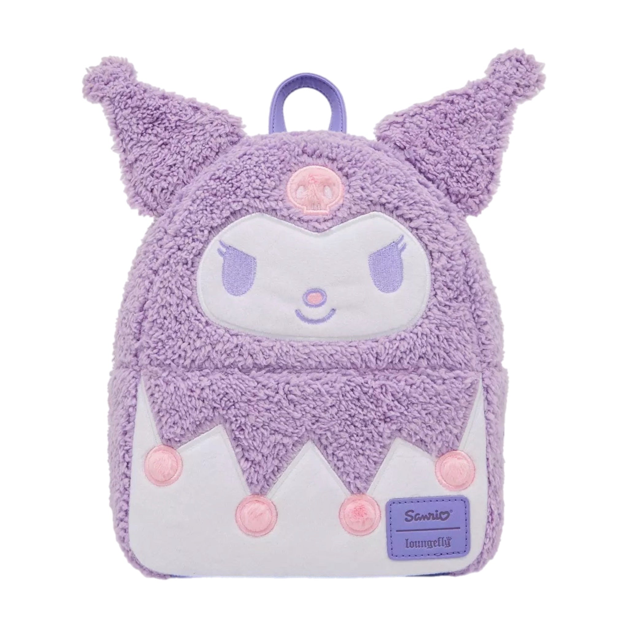 Loungefly Kuromi Pastel Fuzzy Mini Backpack