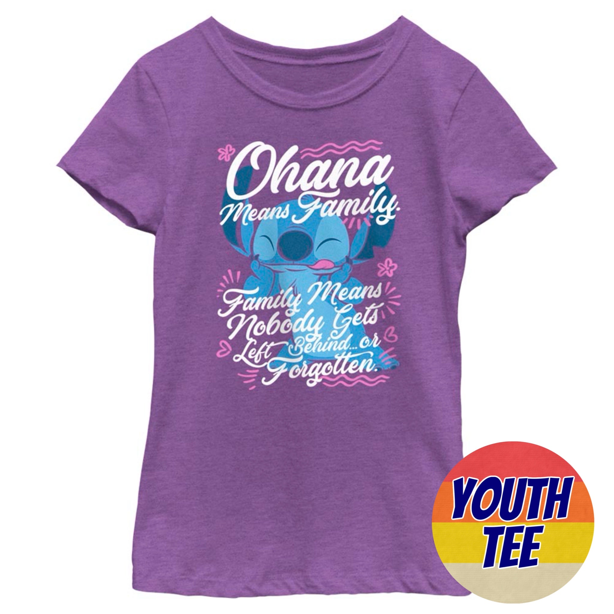 Girl's Disney Ohana Family T-Shirt | Blue Culture Tees