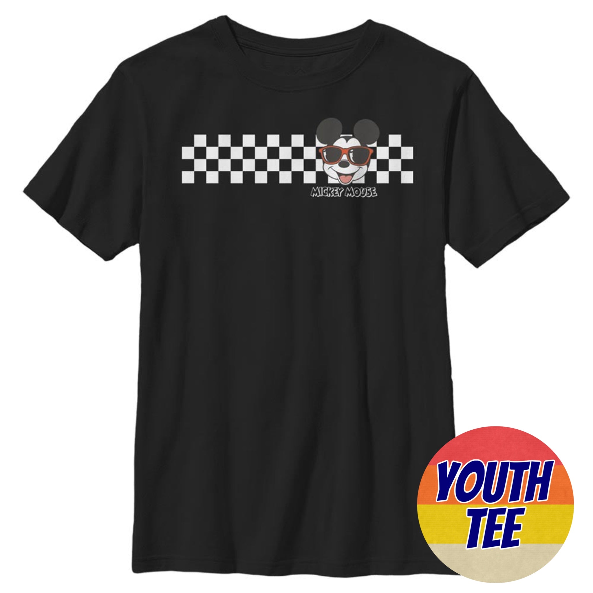 Boy's Disney MICKEY CHECKERS T-Shirt | Blue Culture Tees