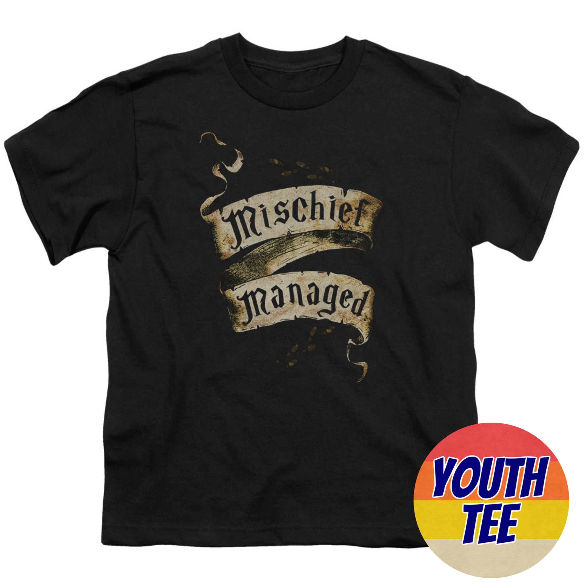 Youth Harry Potter Mischief Managed T-Shirt | Blue Culture Tees