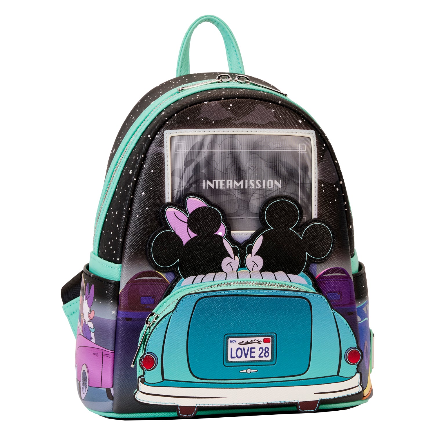 Loungefly Disney Mickey And Minnie Date Night Drive In Mini Backpack