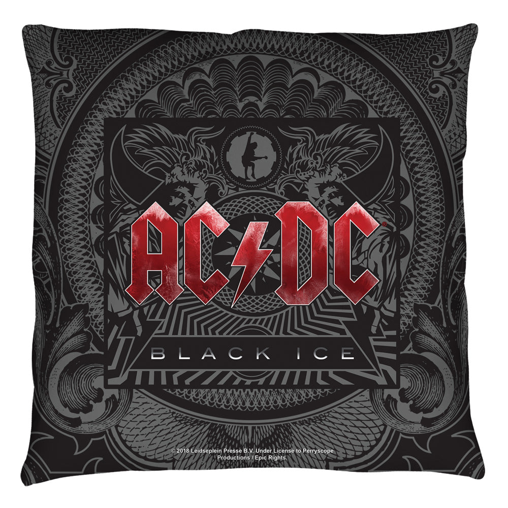 ACDC Black Ice Throw Pillow | Blue Culture Tees