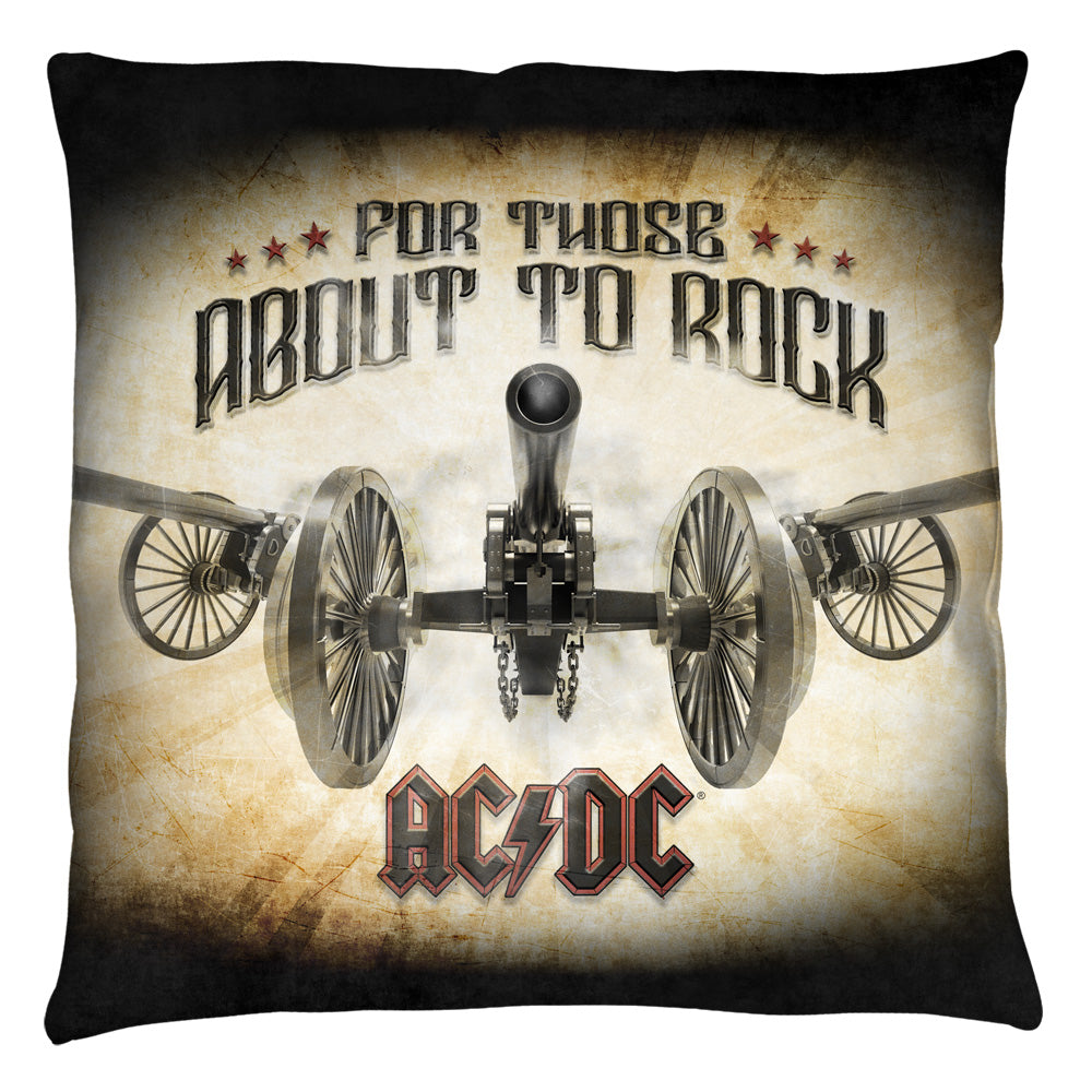 ACDC Bang Throw Pillow | Blue Culture Tees