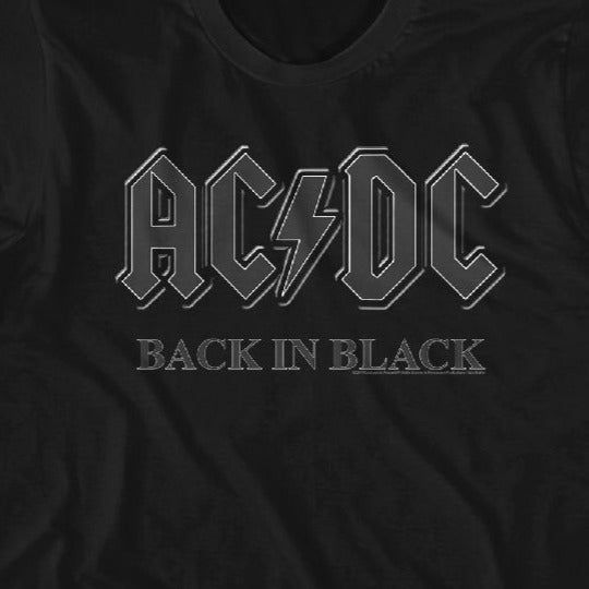 Youth AC/DC Back In Black T-Shirt