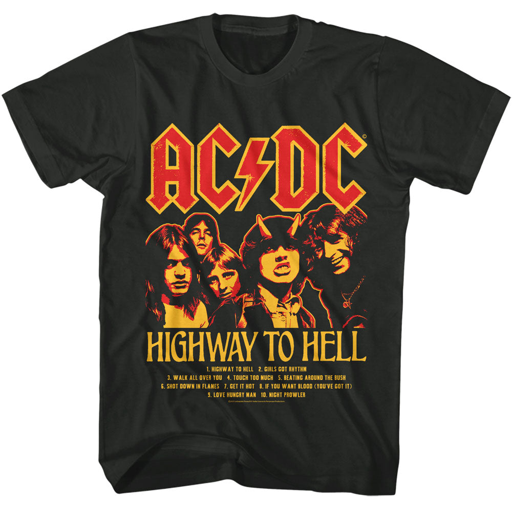 ACDC Highway To Hell Track List T-Shirt