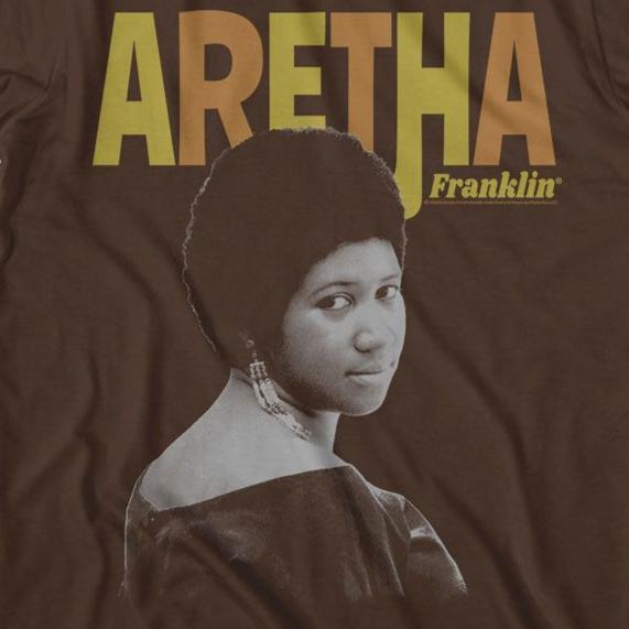 Aretha Franklin Retro T-Shirt | Blue Culture Tees