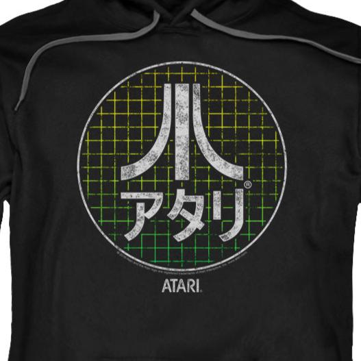 Atari Japanese Grid Pullover Hoodie | Blue Culture Tees