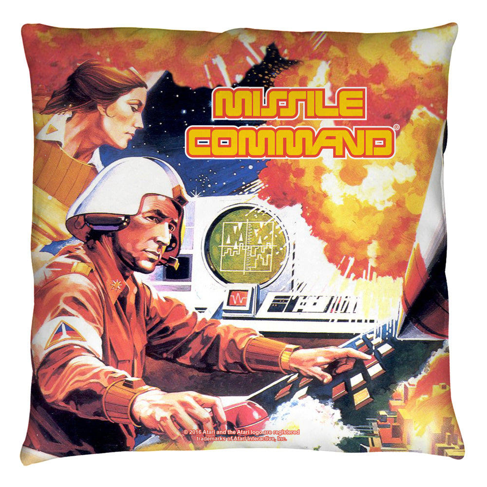 Atari Missile Command Throw Pillow | Blue Culture Tees