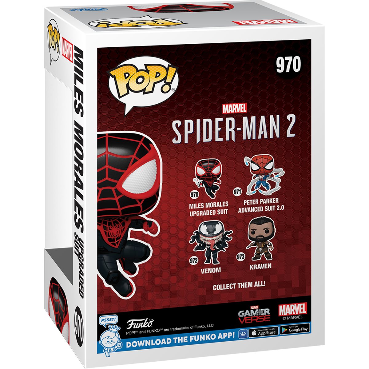 Funko Pop! Spider-Man 2 Game Miles Morales Upgraded Suit Vinyl Figure #970