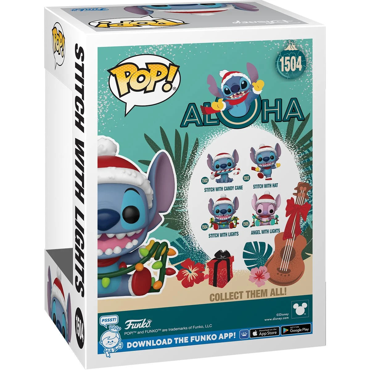 Lilo & Stitch Holiday Stitch with Lights Funko Pop! Vinyl Figure #1504