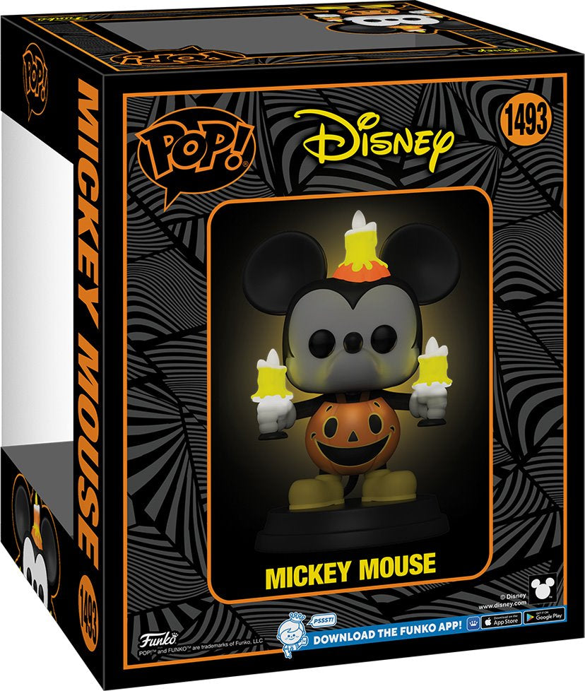 Funko Pop! Super Lights and Sounds Mickey Mouse in Pumpkin Costume Vinyl Figure #1493 | Blue Culture Tees