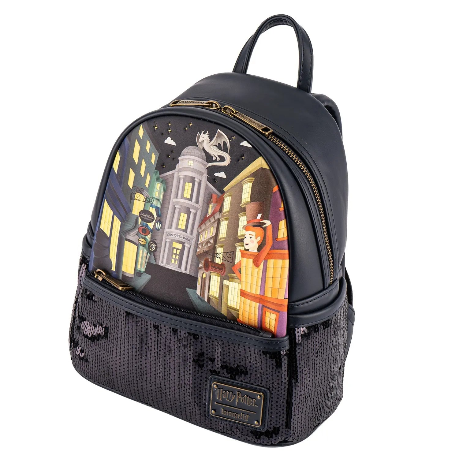 Loungefly Harry Potter Diagon Alley Sequin Mini Backpack | Blue Culture Tees