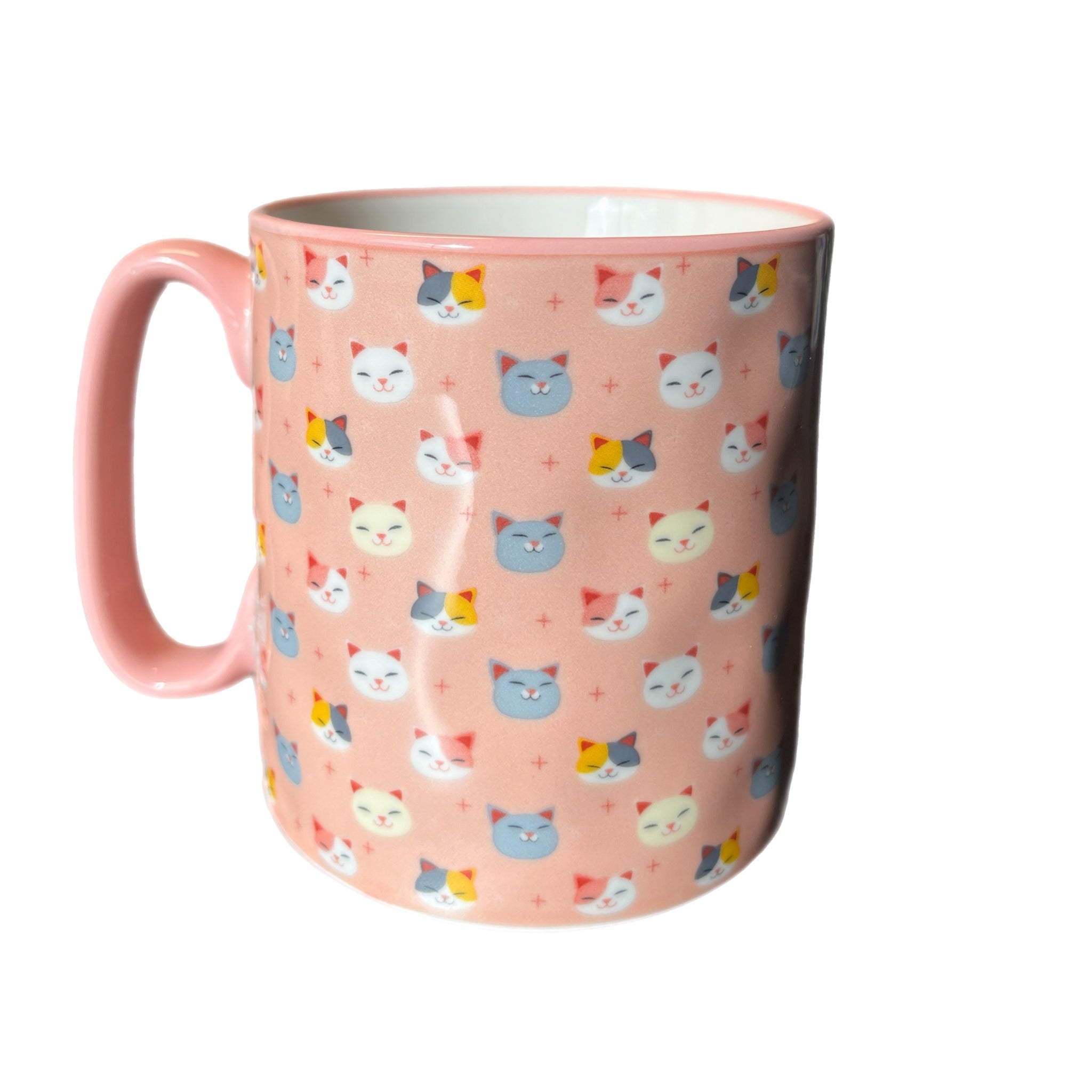 10 Strawberry Street Cute Cats AOP 20oz Ceramic Mug | Blue Culture Tees