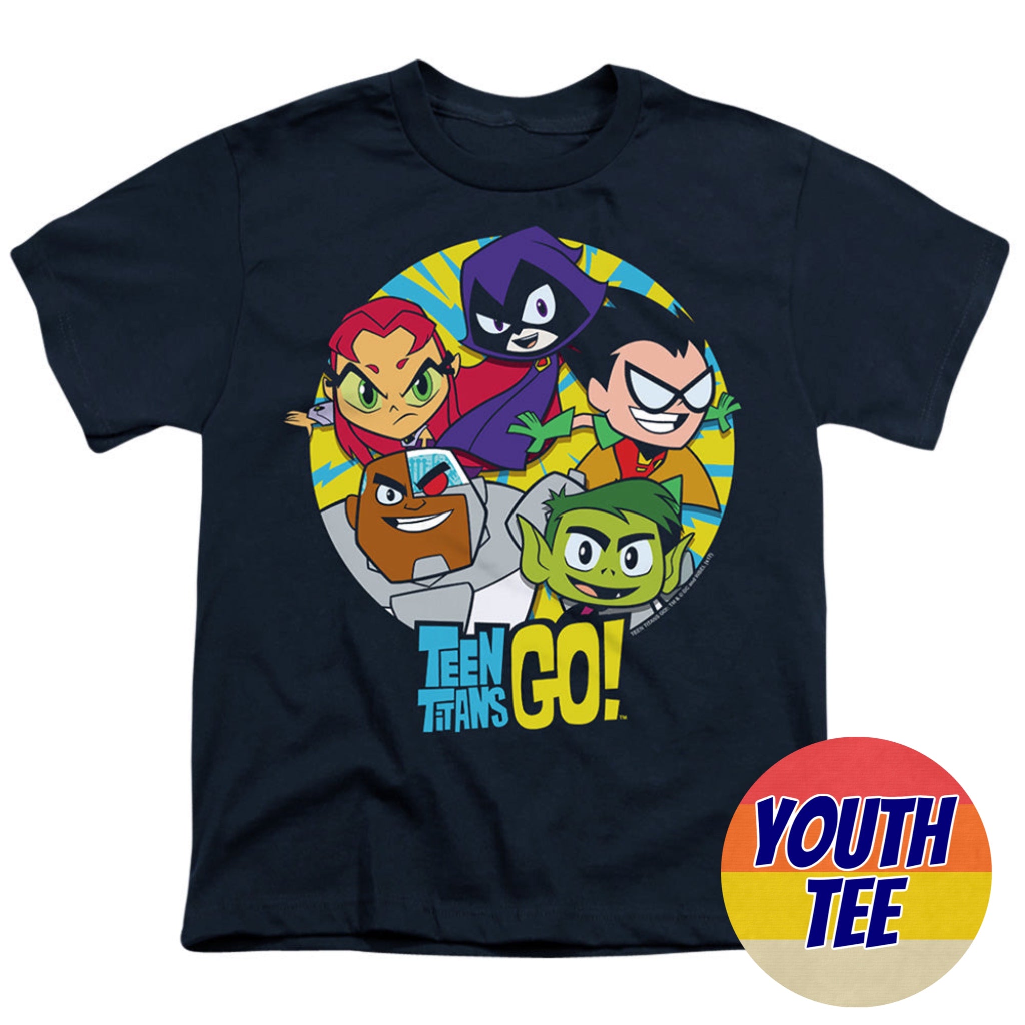 Youth Teen Titans Go! Go Go Group T-Shirt | Blue Culture Tees