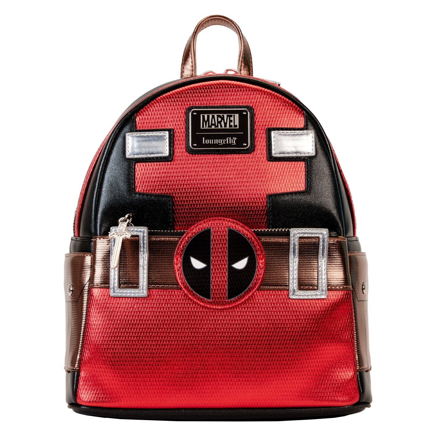 Loungefly Marvel Deadpool Metallic Collection Cosplay Mini Backpack