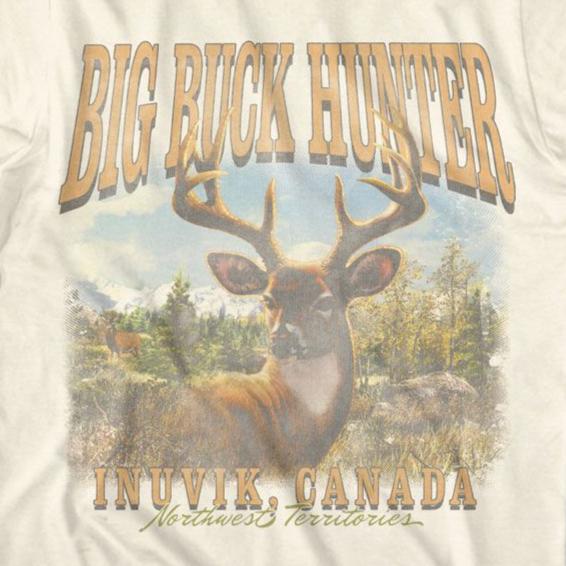 Big Buck Hunter Inuvik Canada T-Shirt | Blue Culture Tees