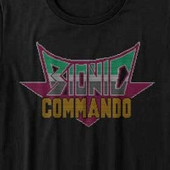 Junior's Bionic Commando Pixel Logo T-Shirt