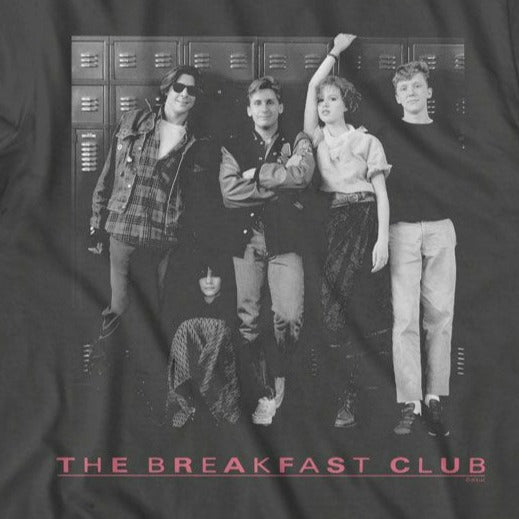 Breakfast Club Black and White Locker Photo T-Shirt