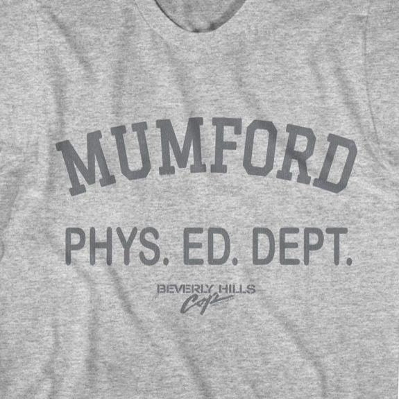 Beverly Hills Cop Mumford Phys Ed Dept T-Shirt | Blue Culture Tees