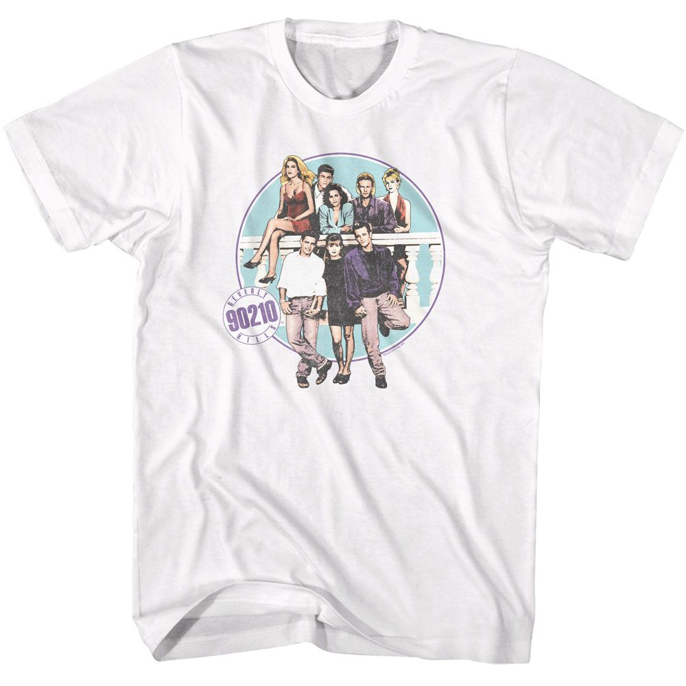 Beverly Hills 90210 Balcony Group T-Shirt | Blue Culture Tees