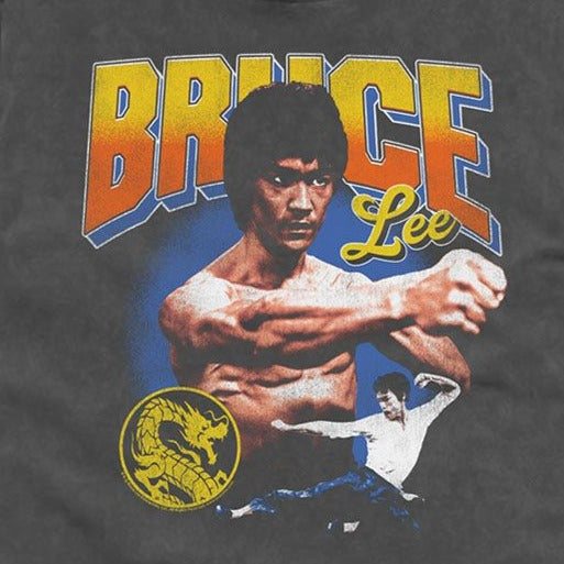 Bruce Lee Gradient Text T-Shirt