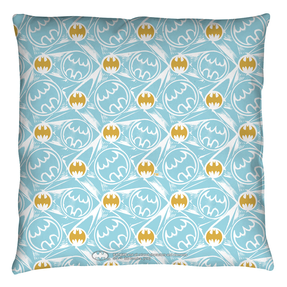 Batman Contemporary Logo Throw Pillow | Blue Culture Tees