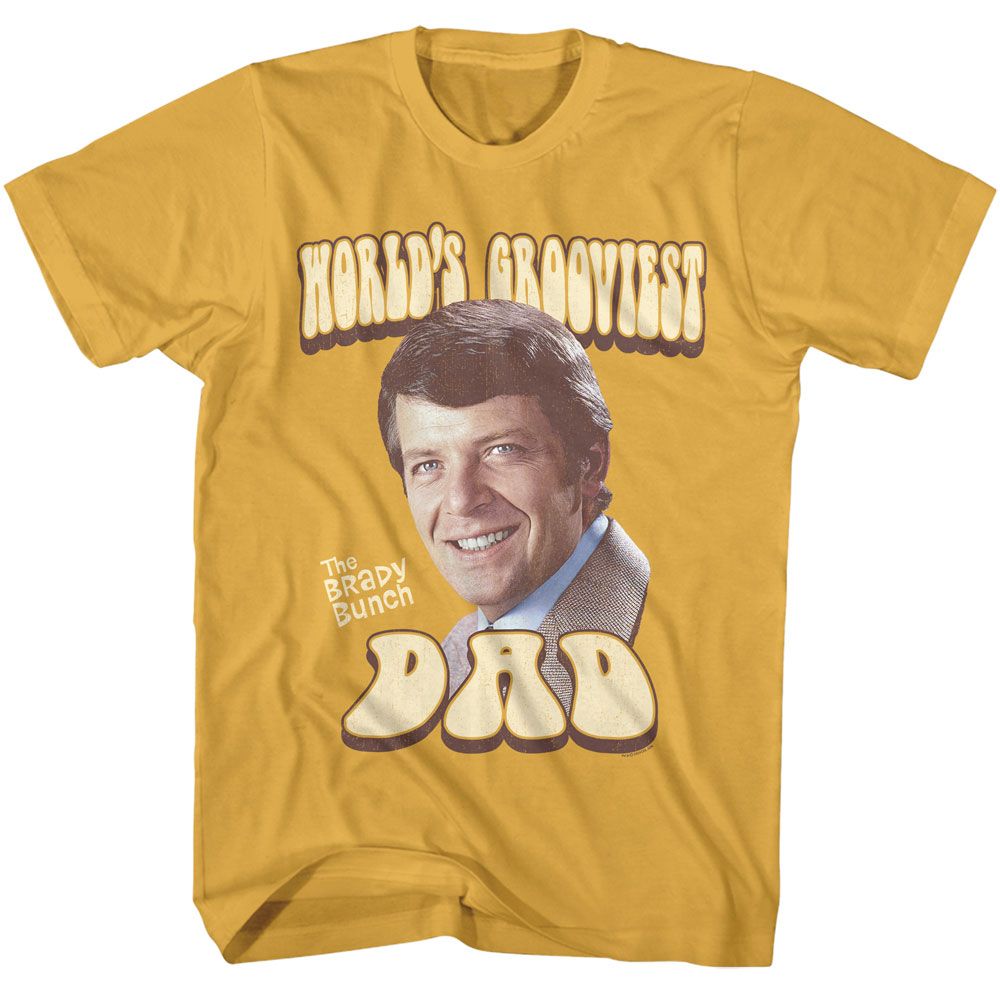 Brady Bunch Worlds Grooviest Dad T-Shirt | Blue Culture Tees