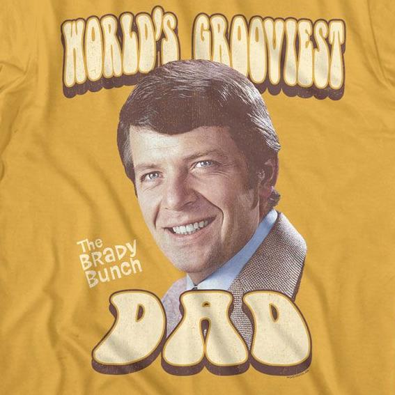 Brady Bunch Worlds Grooviest Dad T-Shirt | Blue Culture Tees