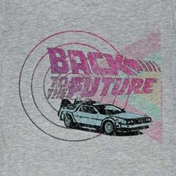 Junior's Back To The Future Time Machines And Shapes T-Shirt