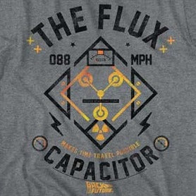 Back To The Future Flux Streetwear T-Shirt - Blue Culture Tees