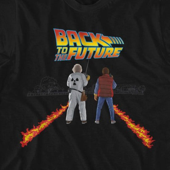 Back To The Future Fire Streaks T-Shirt