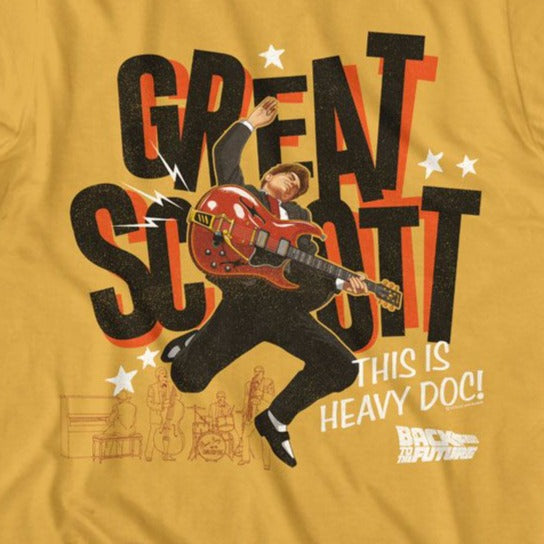 Back To The Future Great Scott Guitar Playing T-Shirt