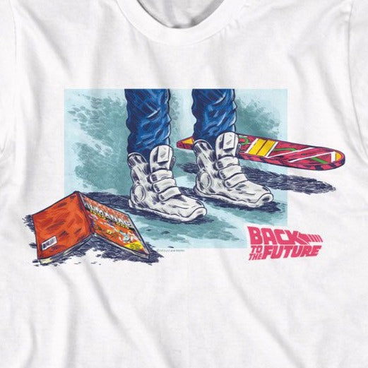 Back To The Future Shoes Comic Hoverboard T-Shirt