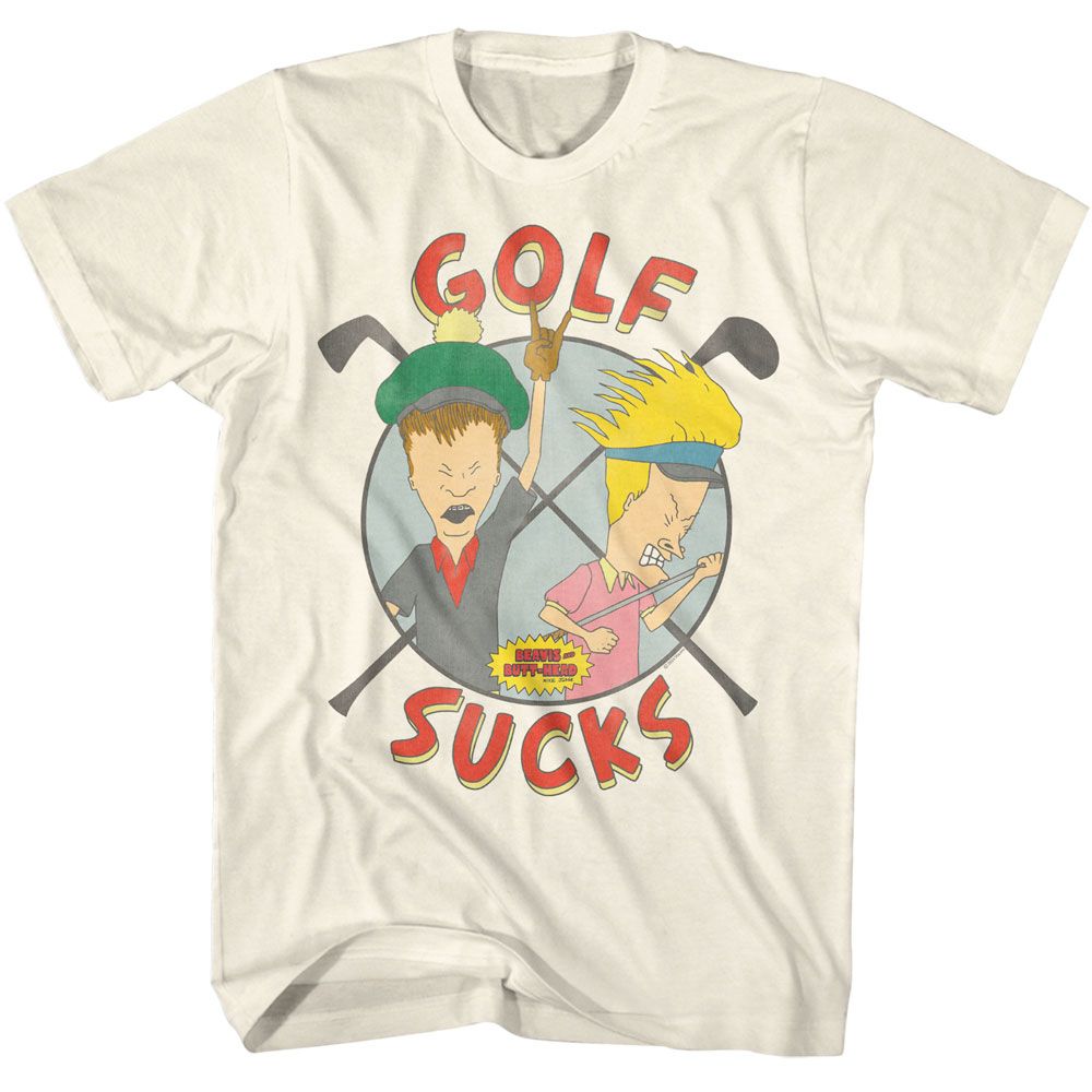 Beavis And Butthead Golf Sucks 2 T-Shirt | Blue Culture Tees