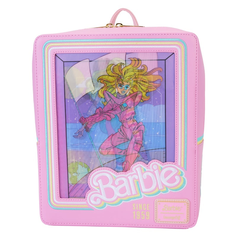 Loungefly Barbie™ 65th Anniversary Doll Box Triple Lenticular Mini Backpack