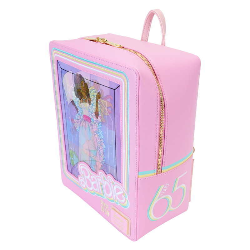 Loungefly Barbie™ 65th Anniversary Doll Box Triple Lenticular Mini Backpack